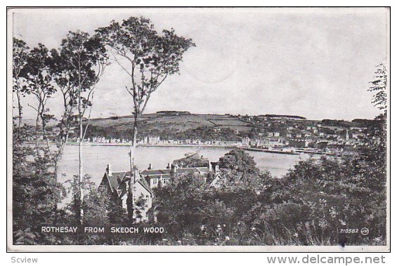 ROTHESAY, Scotland, PU-1934 , View from Skeoch Wood
