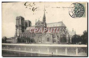 Old Postcard Paris Eglise Notre Dame