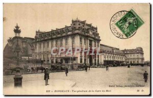 Bordeaux - Geberale View of South Station - train - Old Postcard