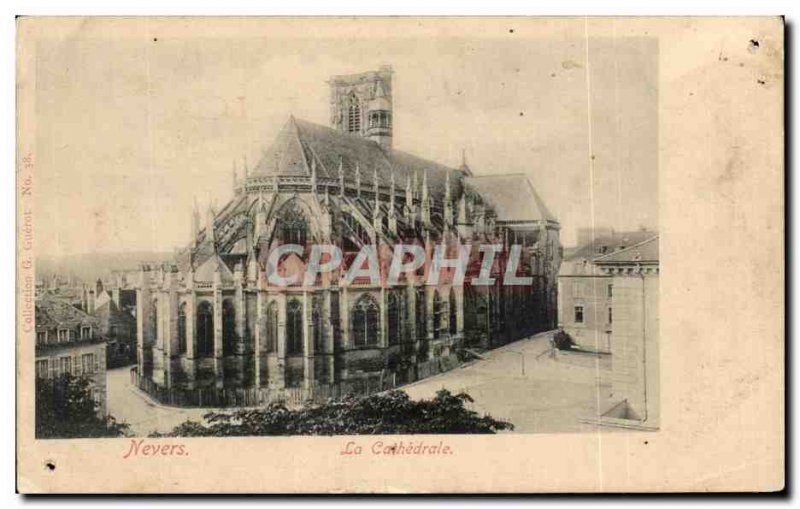 Old Postcard Nevers La Cathedrale