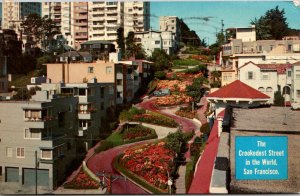 California San Francisco Lombard Street The Crookesdest Street In The World 1969