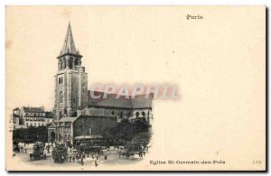 Paris Old Postcard Church of Saint Germain des Pres