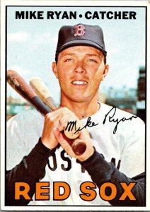 1967 Topps Baseball Card Mike Ryan Boston Red Sox sk1807