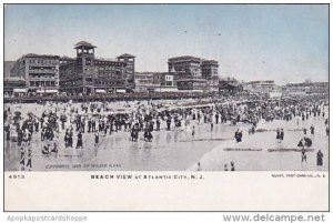 New Jersey Atlantic City Beach View At Atlantic City