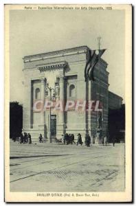 Old Postcard Paris Pavilion D & # 39Italie International des Arts Decoratifs ...