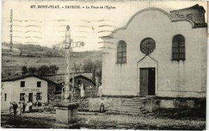 CPA Mont-Pilat - Pavezin - La Place de l'Eglise (111190)