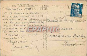 Postcard Old Vichy (Allier) Park Pergola