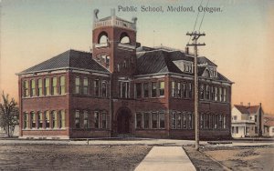 J81/ Medford Oregon Postcard c1910 Public School Building  48