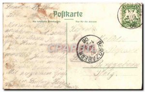 Old Postcard Landau Springbrunnen Im Westpark