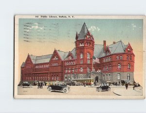 Postcard Public Library, Buffalo, New York