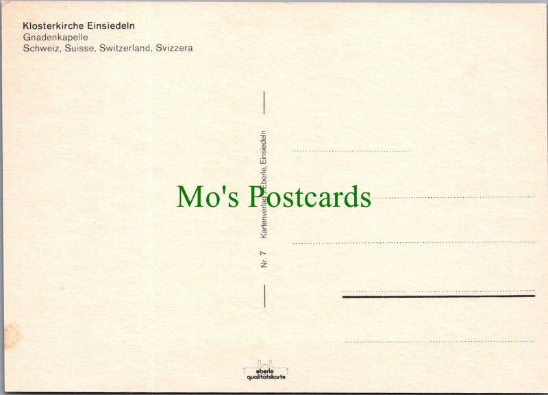 Switzerland Postcard - Klosterkirche Einsiedeln SW8020