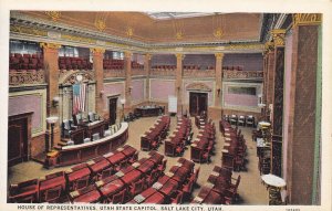SALT LAKE CITY, Utah, 1910-1920s; House Of Representatives, Utah State Capitol