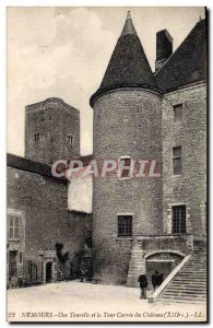 Old Postcard Nemours And A Turret Tower Carree Du Chateau