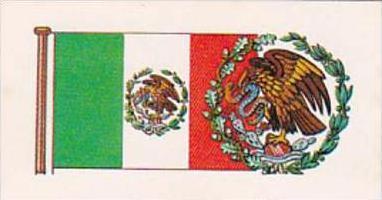 Brooke Bond Tea Trade Card Flags &  Emblems No 44 Mexico