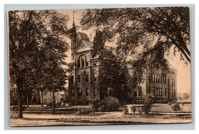 Vintage 1919 Postcard Peters Hall Oberlin College & Conservatory Oberlin Ohio