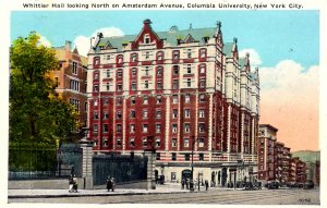 New York, New York - Columbia University - Whittier Hall on Amsterdam Ave -c1930