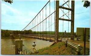 M-105305 Swinging Bridge Osage River Warsaw Missouri Lake Ozarks USA