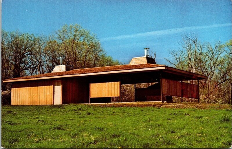 Shelter House Christian Conference Center Newtown Iowa IA Postcard VTG UNP 