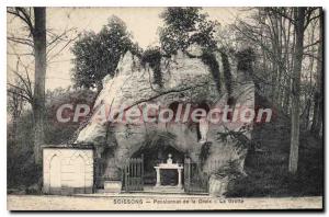 Old Postcard Soissons Boarding Cross Cave