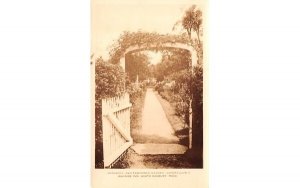 Garden in South Sudbury, MA Longfellow's Wayside Inn, Real Photo.