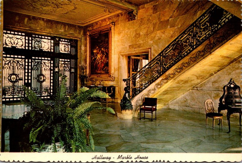 Rhode Island Newport Marble House Former William K Vanderbilt Mansion The Hal...