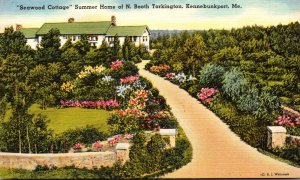 Maine Kennebunkport Seawood Cottage Summer Home Of N Booth Tarkin...