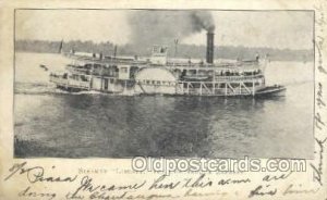 Liberty The Chautaucua Express Ferry Boats, Ship 1907 postal used 1907