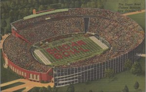 Postcard The Sugar Bowl Tulane Stadium New Orleans LA Louisiana