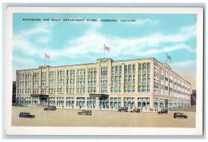 c1940s Kaufmann And Wolf Department Store Exterior Hammond IN Unposted Postcard 