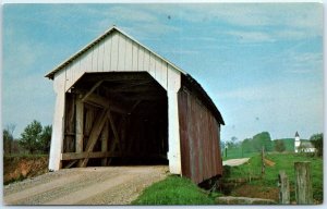 Postcard - Perry County #3 Covered Bridge - Hopewell Township, Ohio