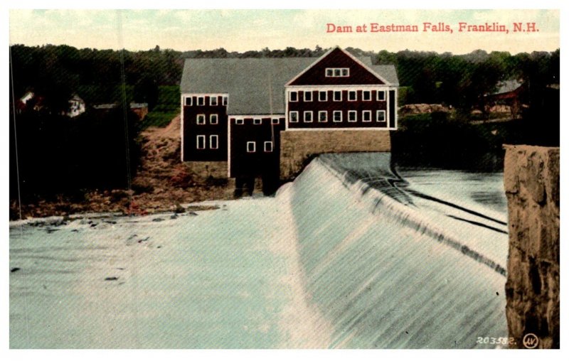 New Hampshire  Franklin , Dam at Eastman Falls