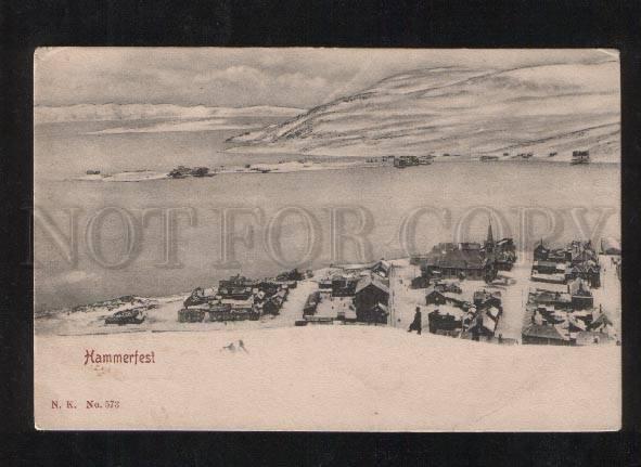 068872 NORWAY Hammerfest view Vintage PC