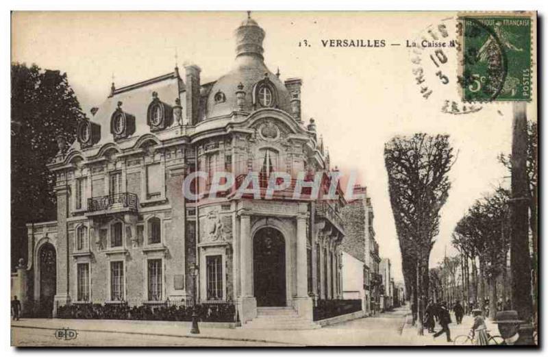 Old Postcard Bank Caisse d & # 39Epargne Vesailles