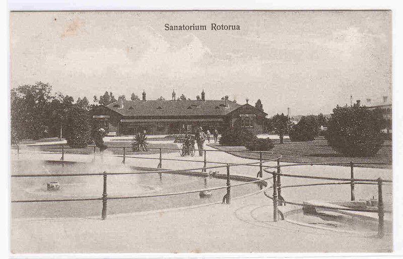 Sanatorium Rotorua New Zealand 1910c postcard