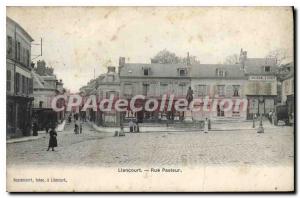 Old Postcard Liancourt Rue Pasteur