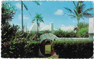 Bermuda Moon Gate Honeymooners Make a Wish Mailed 12-7-1965