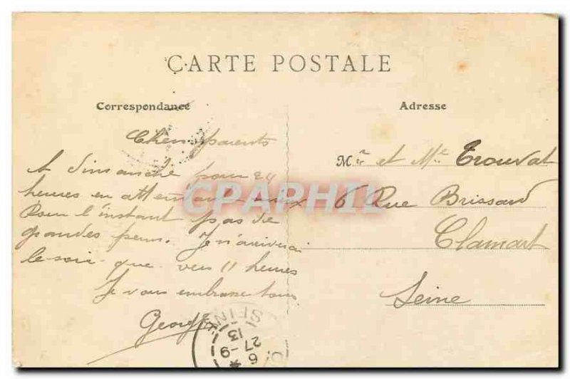 Old Postcard Orleans Cathedrale Overview north coast