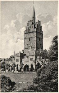 Vintage Postcard Rostock I. M. Kropelinertor Historical Landmark Rostock Germany