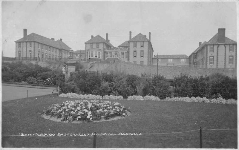 Hastings England East Sussex Hospital Real Photo Antique Postcard J79119