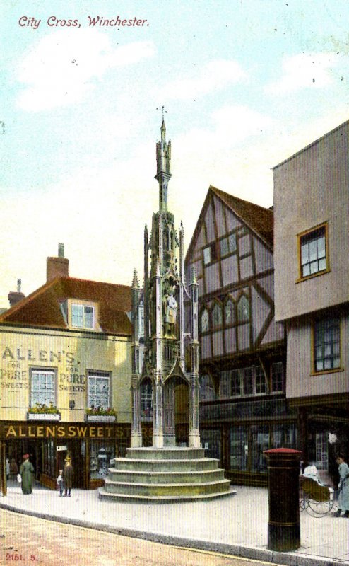 Winchester, England - The City Cross - dating back to the 15th Century - c1908