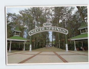 Postcard Main Entrance, Silver Springs, Florida