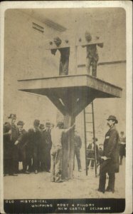 New Castle DE Whipping Post Execution MaCabre c1910 Real Photo Postcard