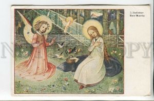 462207 Josef BACHLECHNER Ave Maria ANGEL Pigeon Vintage postcard 1927 year