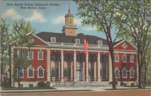 Postcard New Haven Colony Historical Society New Haven CT
