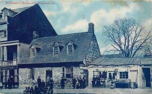 Richmond VA Washington's Headquarters~Fruit Stand~Dormers~BlueTint Postcard 1910