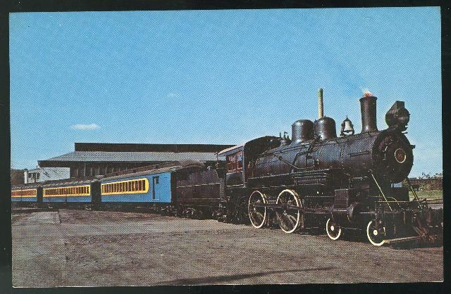 3 Train Postcards B&O RR Thatcher Perkins William Mason Wilmington & Western