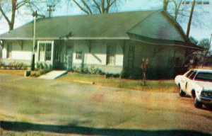 Historic Jimmy Rodgers Museum, Police Car in Meridian, Mississippi Postcard