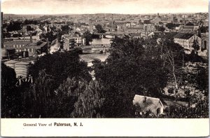 USA General View of Paterson New Jersey Vintage Postcard C031