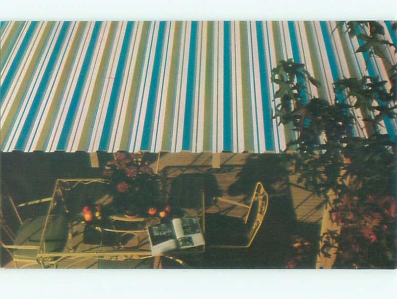 Pre-1980 Postcard Ad TRANSLUCENT STRIPES FOR PATIO AWNING AC7309