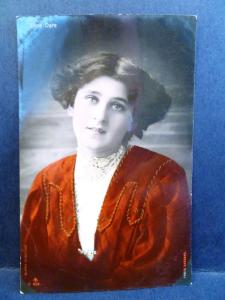 Postcard RPPC Real Photo Tinted British Actress Zena Dare